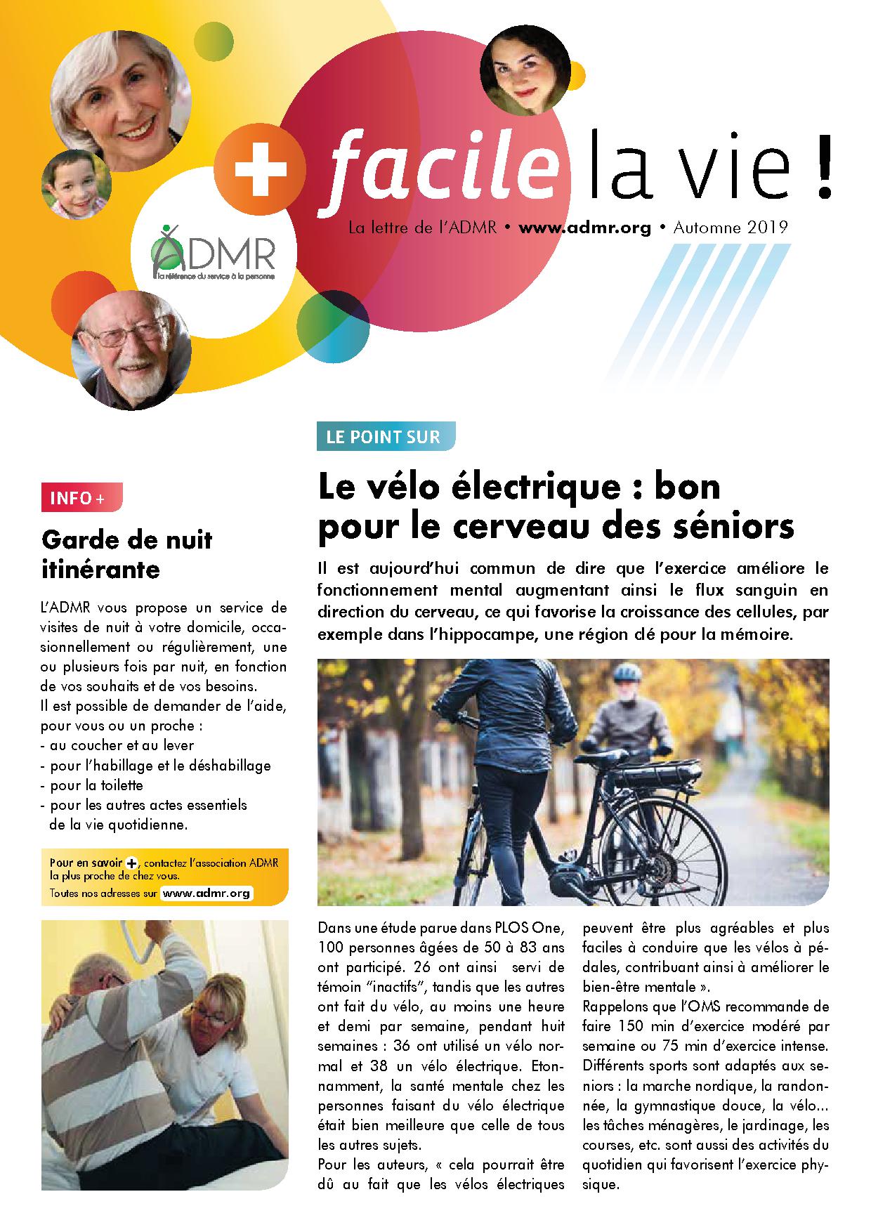 Newsletter ADMR automne 2019